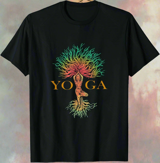 Tree of Life Yoga T-Shirt – Spiritual Yoga Cotton Tee | Unisex Casual Wear
