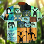 Men's Retro Ethnic Tribal Short Sleeve Shirt – Vintage African-Inspired Print Casual Top for Beach, Festivals & Street Style