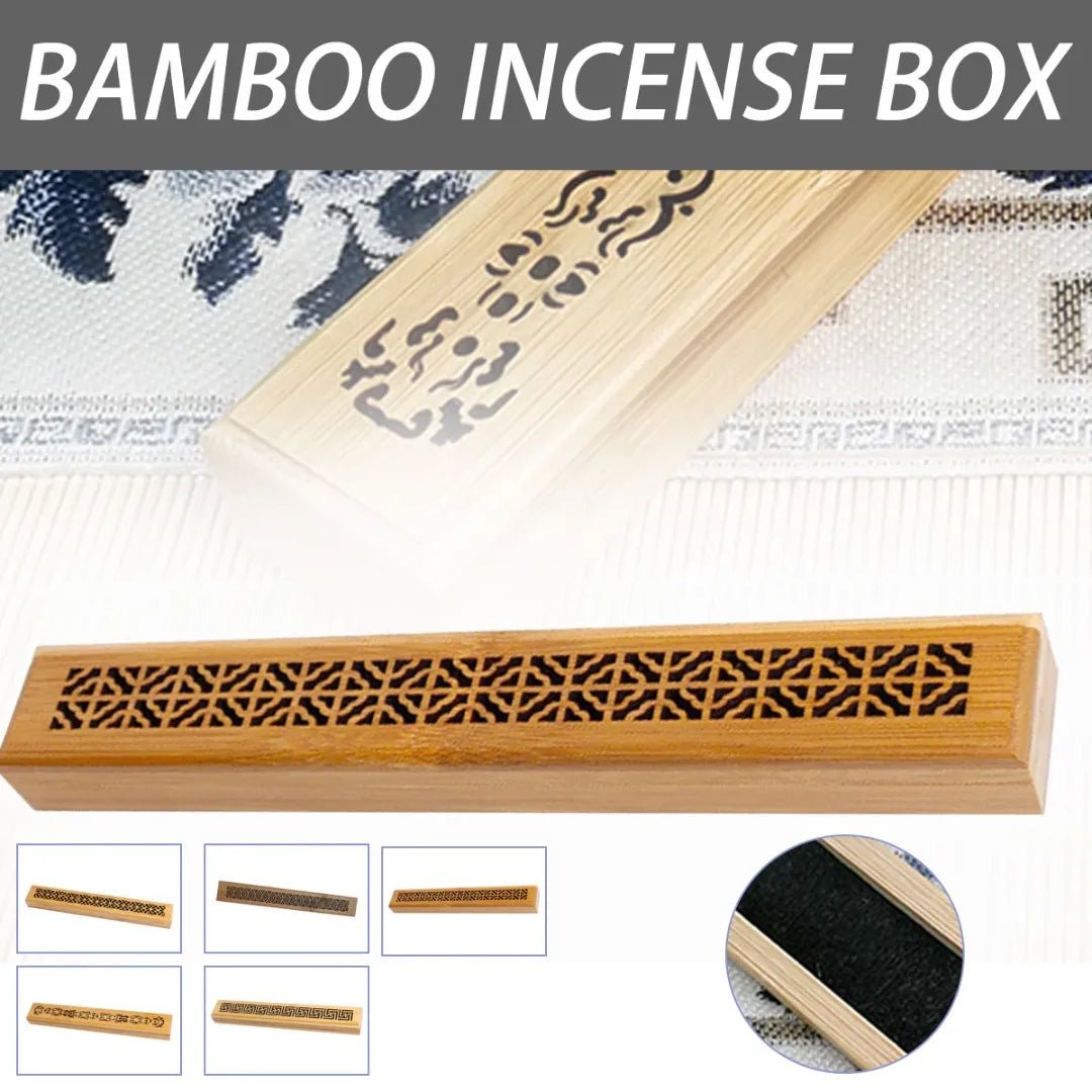 Bamboo Incense Stick HolderBamboo Burner Ash Box (Selection) - ALOE WINGS STORE