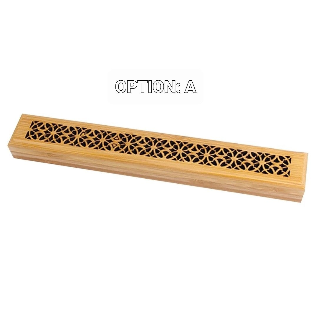 Bamboo Incense Stick HolderBamboo Burner Ash Box (Selection) - ALOE WINGS STORE