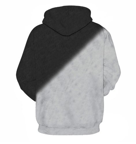 Bright Eyes Black & White Cats Hoodie - ALOE WINGS STORE