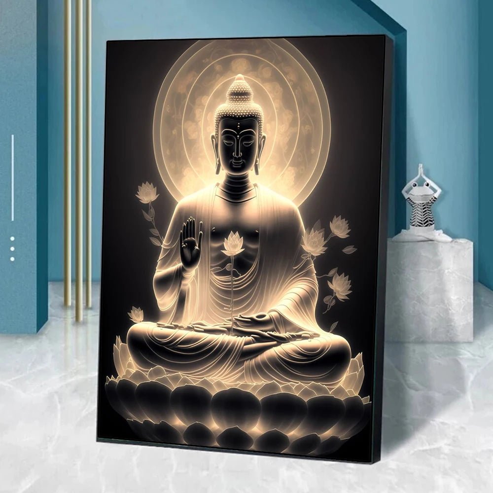 Buddha Art Canvas Wall Hanging SELECTION - ALOE WINGS STORE