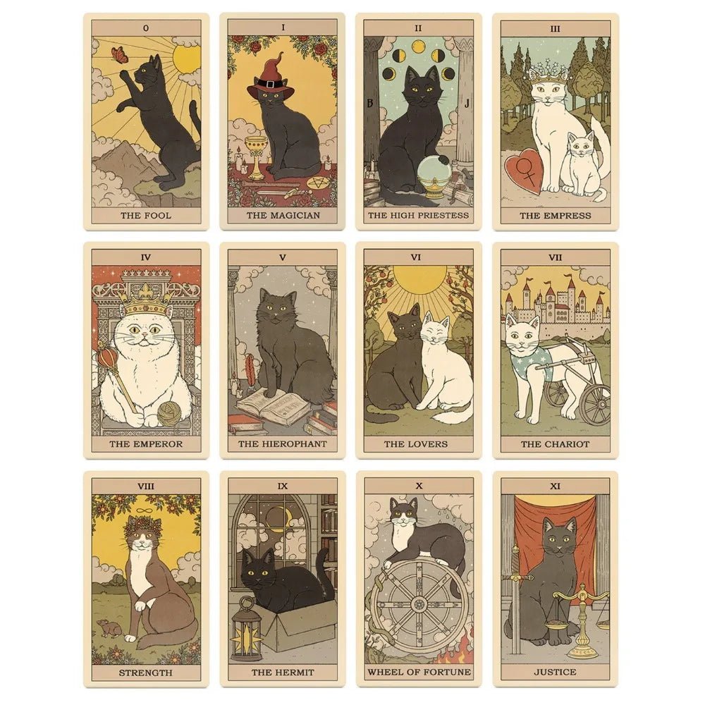 Cats Rule the Earth Tarot Deck With Guidebook - ALOE WINGS STORE