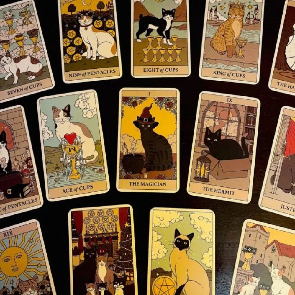 Cats Rule the Earth Tarot Deck With Guidebook - ALOE WINGS STORE