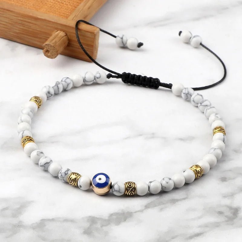 Charm Chakra Natural Stone Beaded Bracelet [SELECTION] - ALOE WINGS STORE