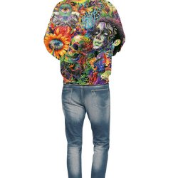 ‍Colorful Abstract Art Hoodie‍ - ALOE WINGS STORE