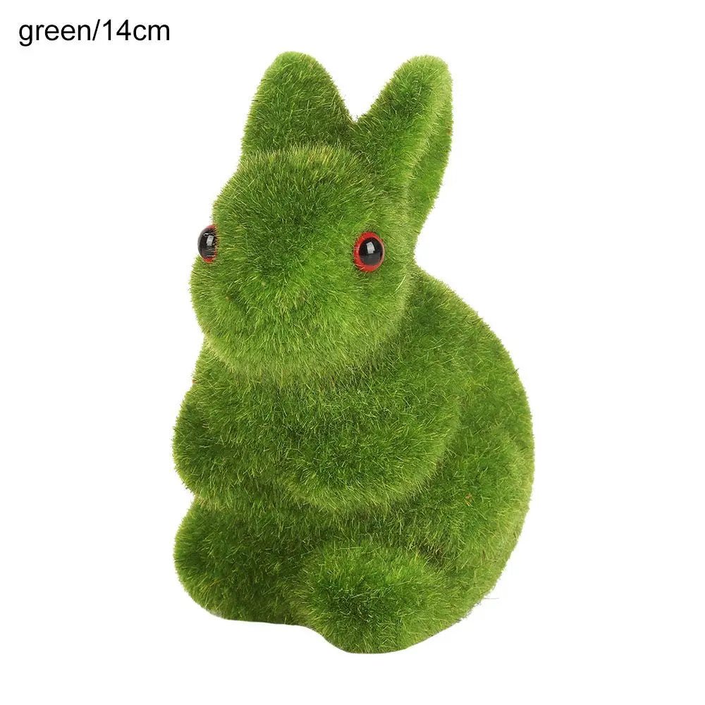 Easter Moss Rabbit Figurine (SELECTION) - ALOE WINGS STORE