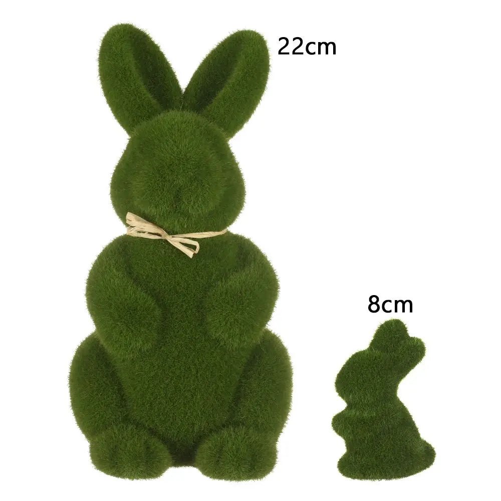 Easter Moss Rabbit Figurine (SELECTION) - ALOE WINGS STORE