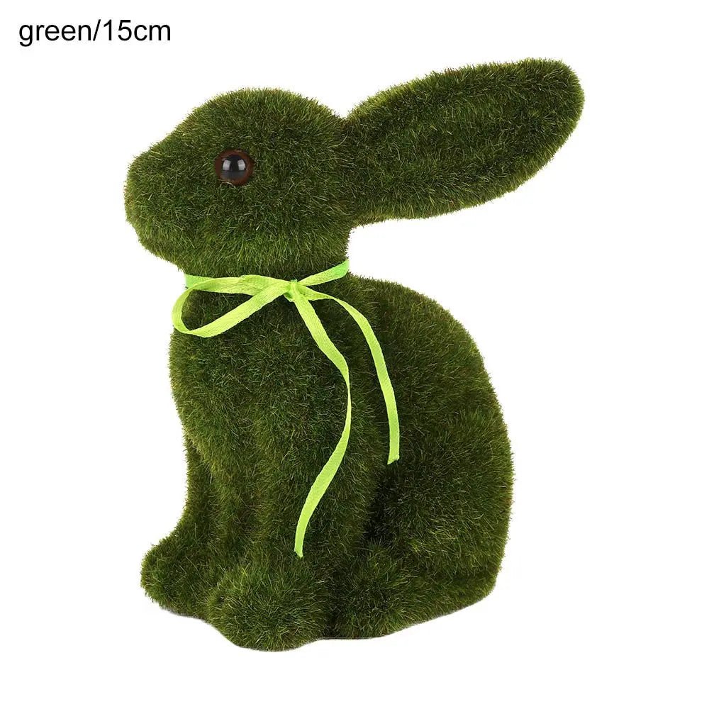 Easter Moss Rabbit Figurine (SELECTION) - ALOE WINGS STORE