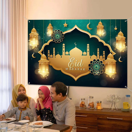 Eid Mubarak, Islamic Wall Hanging Tapestry - ALOE WINGS STORE