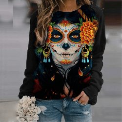 El día de los Muertos sweatshirt‍ - ALOE WINGS STORE