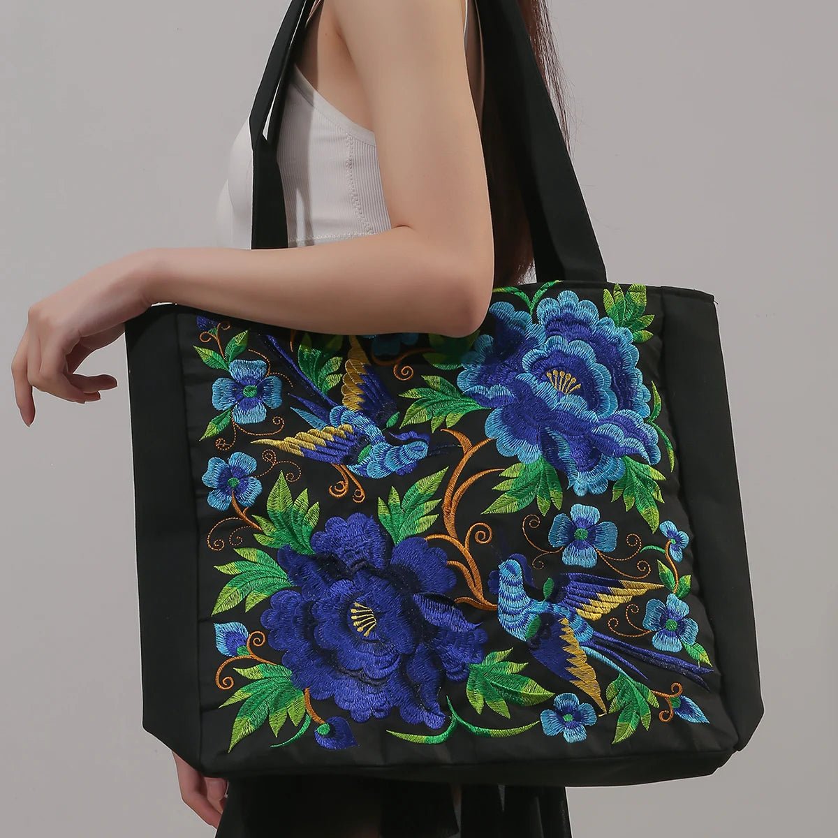 Embroidered Ethnic Floral Embroidered Women's Bag - ALOE WINGS STORE