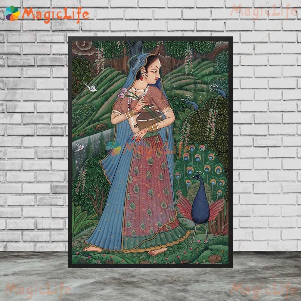 Ethnic Indian Rajasthani Princess Wall Hanging [SELECTION] - ALOE WINGS STORE