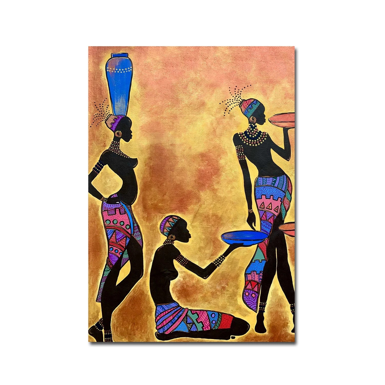 Ethnic Tribal African Women Wall Hanging [SELECTION] - ALOE WINGS STORE