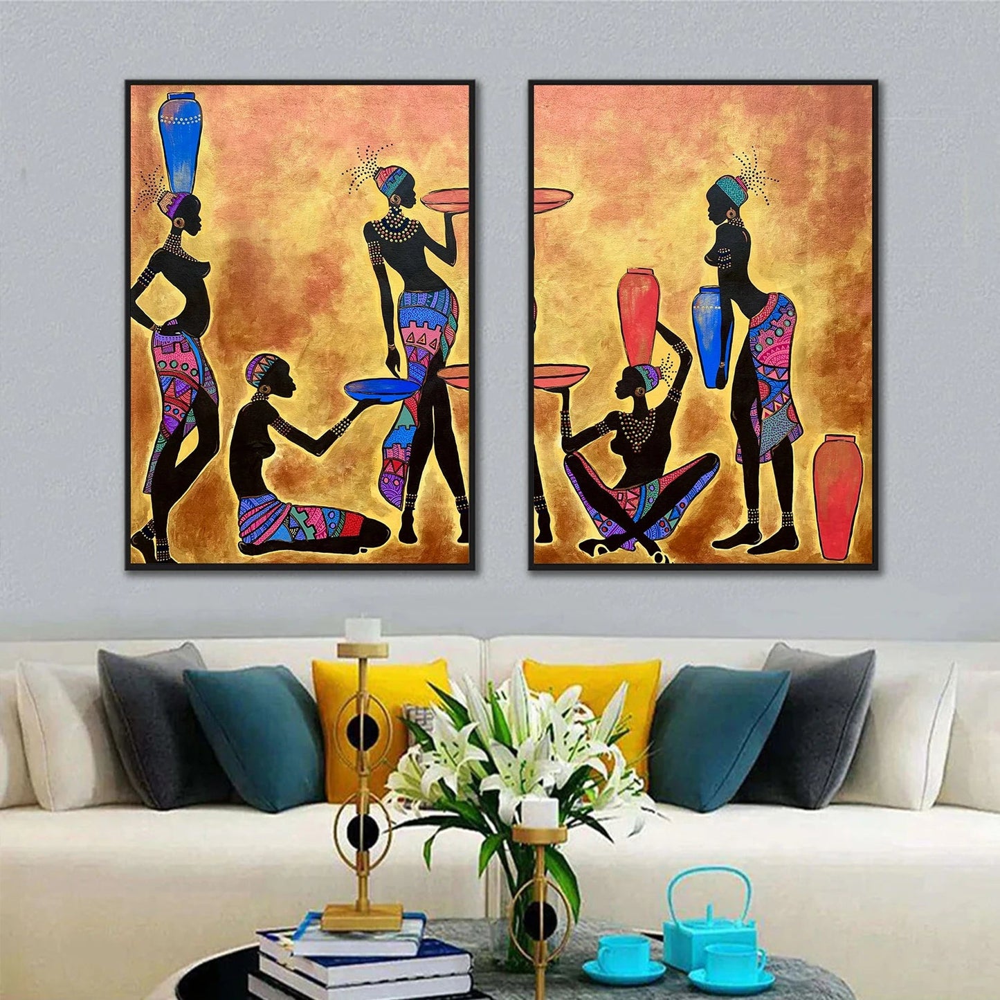 Ethnic Tribal African Women Wall Hanging [SELECTION] - ALOE WINGS STORE