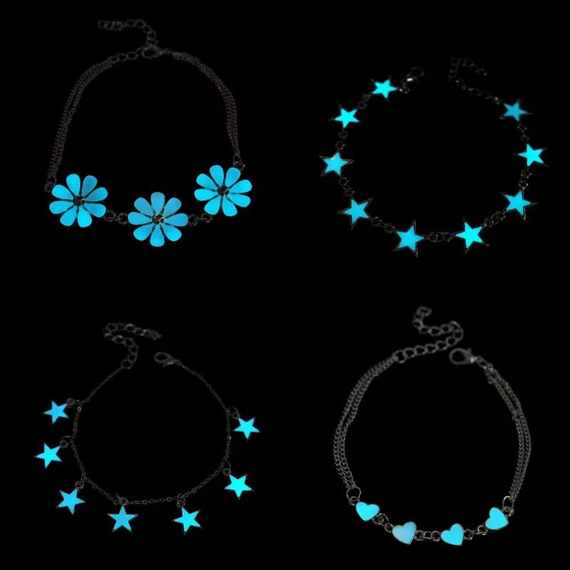 Fashion Fluorescent 'Glow In The Dark Bracelets SELECTION - ALOE WINGS STORE