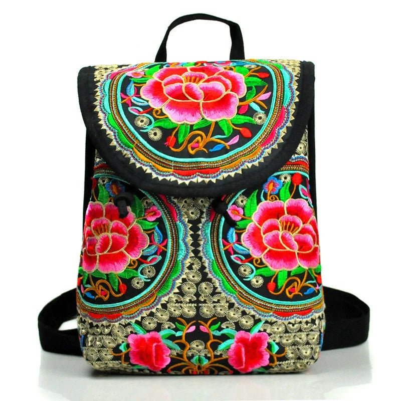 Fashionable  Ethnic Style Embroidered Backpack [SELECTION] - ALOE WINGS STORE