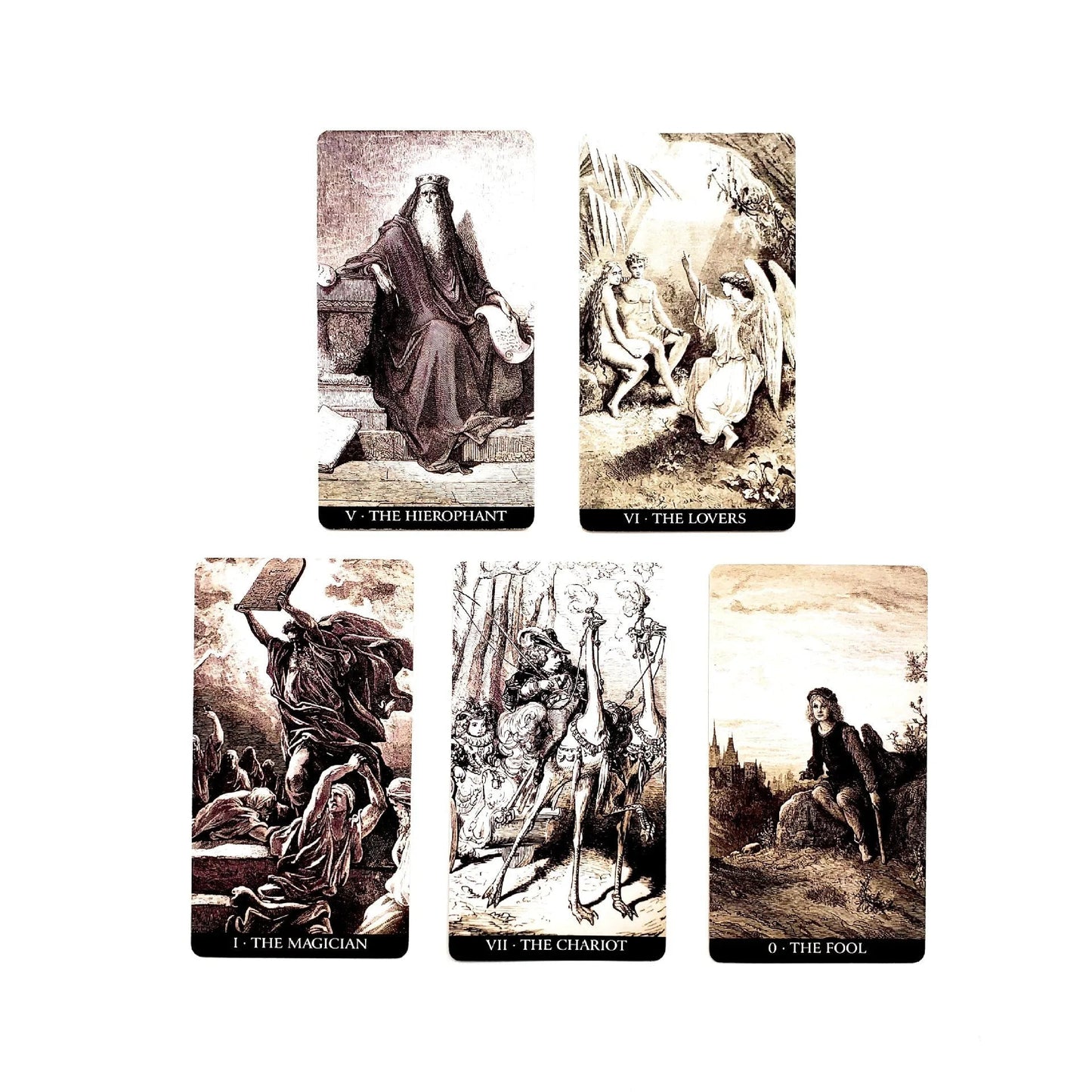 Gustave Dore Tarot Cards with Guidebook (78 Cards) - ALOE WINGS STORE