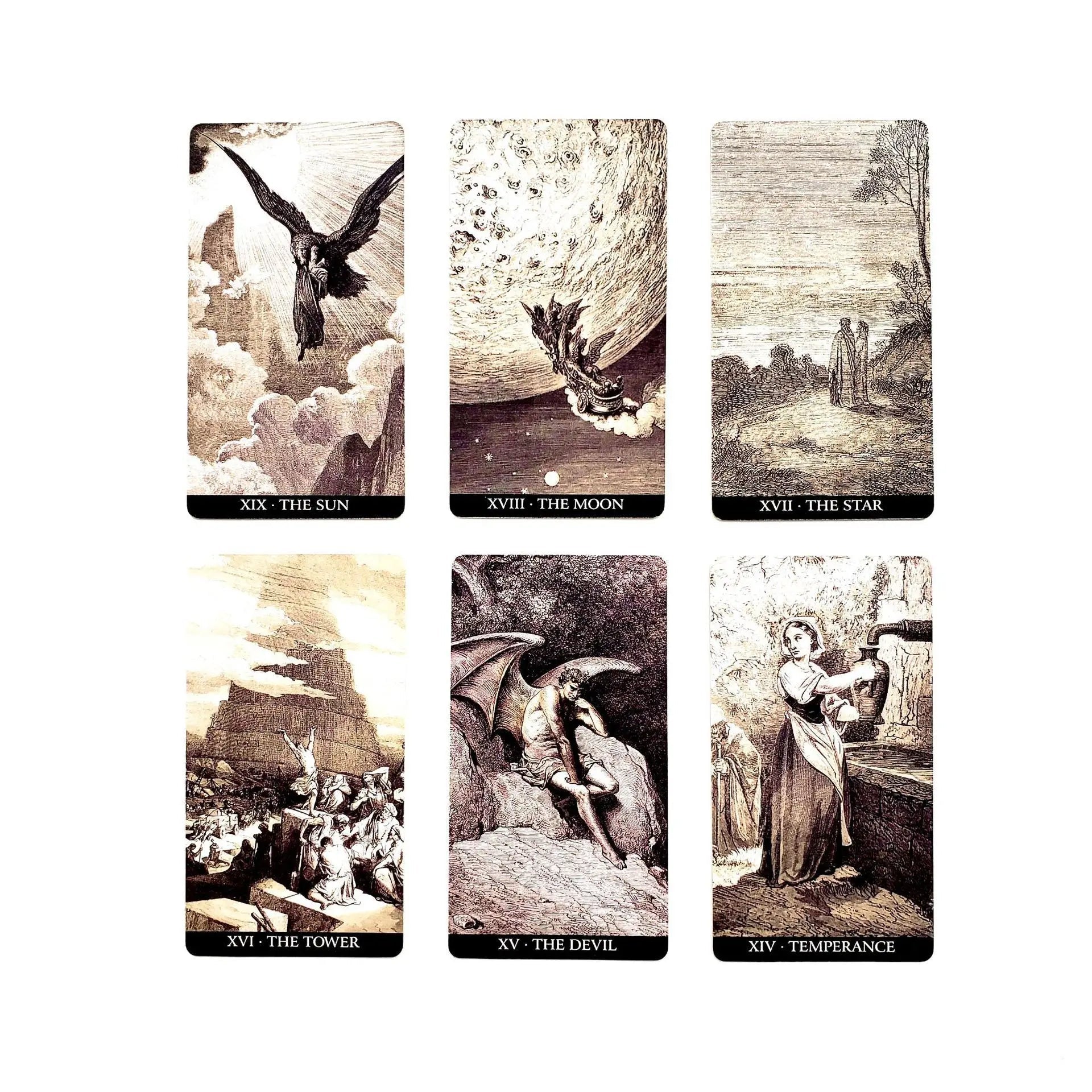 Gustave Dore Tarot Cards with Guidebook (78 Cards) - ALOE WINGS STORE