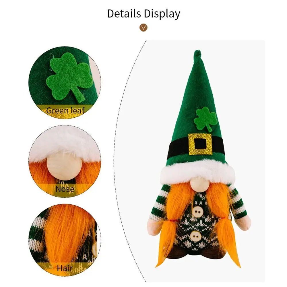 Handmade St Patrick's Day Fabric Gnomes Selection - ALOE WINGS STORE