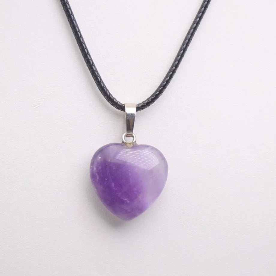 Heart Shape Gemstones Crystal Pendant SELECTION - ALOE WINGS STORE