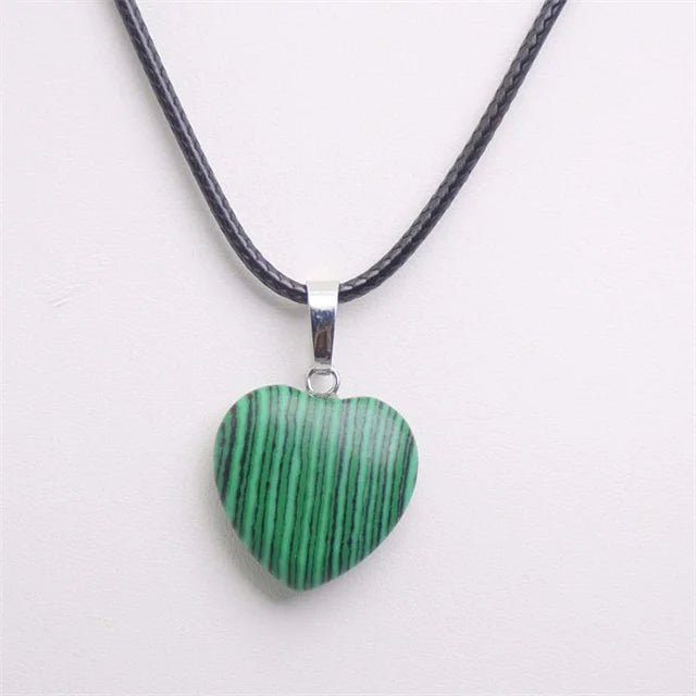 Heart Shape Gemstones Crystal Pendant SELECTION - ALOE WINGS STORE