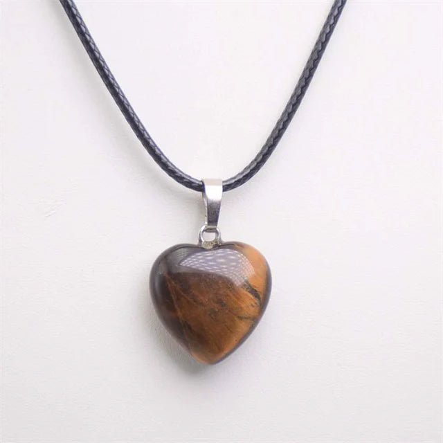 Heart Shape Gemstones Crystal Pendant SELECTION - ALOE WINGS STORE