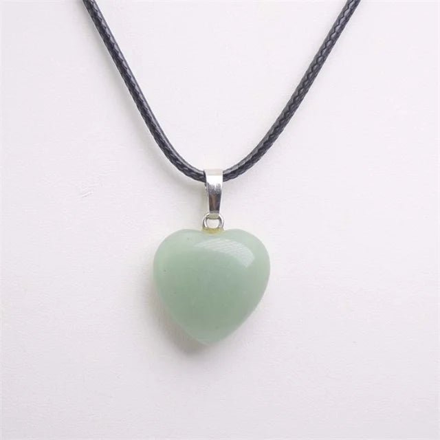 Heart Shape Gemstones Crystal Pendant SELECTION - ALOE WINGS STORE