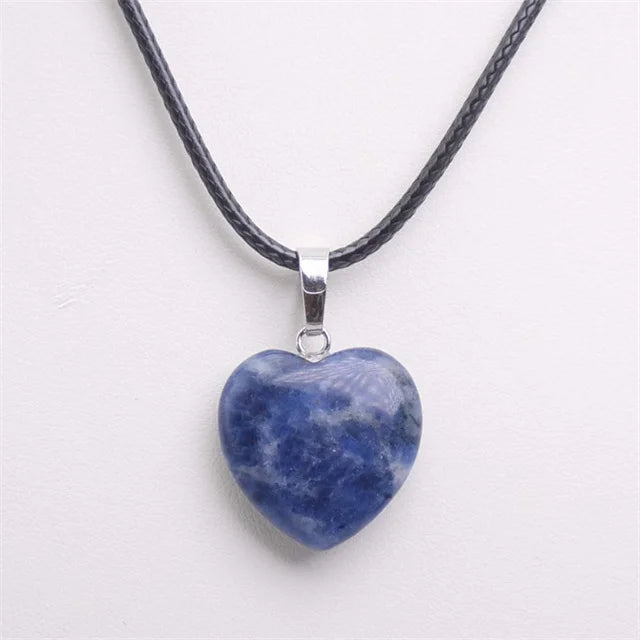 Heart Shape Gemstones Crystal Pendant SELECTION - ALOE WINGS STORE