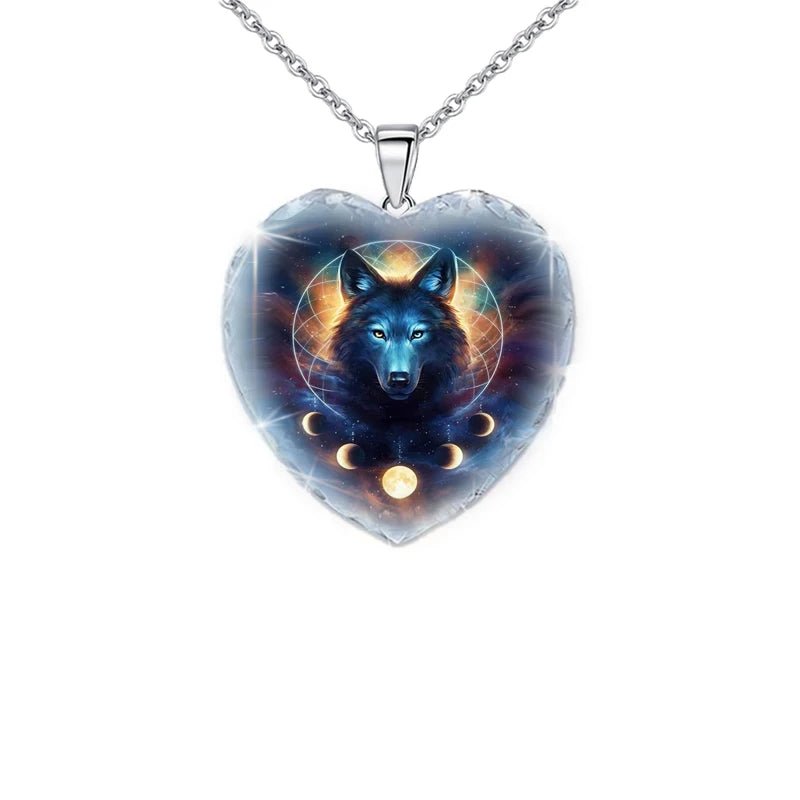 Heart Shaped Crystal Glass Pendant SELECTION - ALOE WINGS STORE