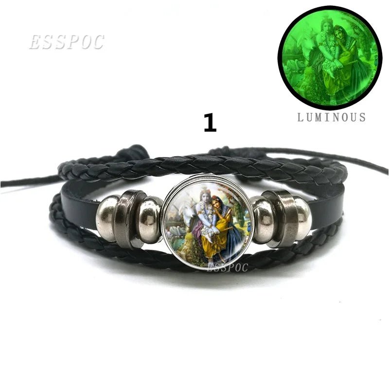 Hindu Gods And Goddesses 'Glow-In-The-Dark' Amulet Bracelets SELECTION - ALOE WINGS STORE