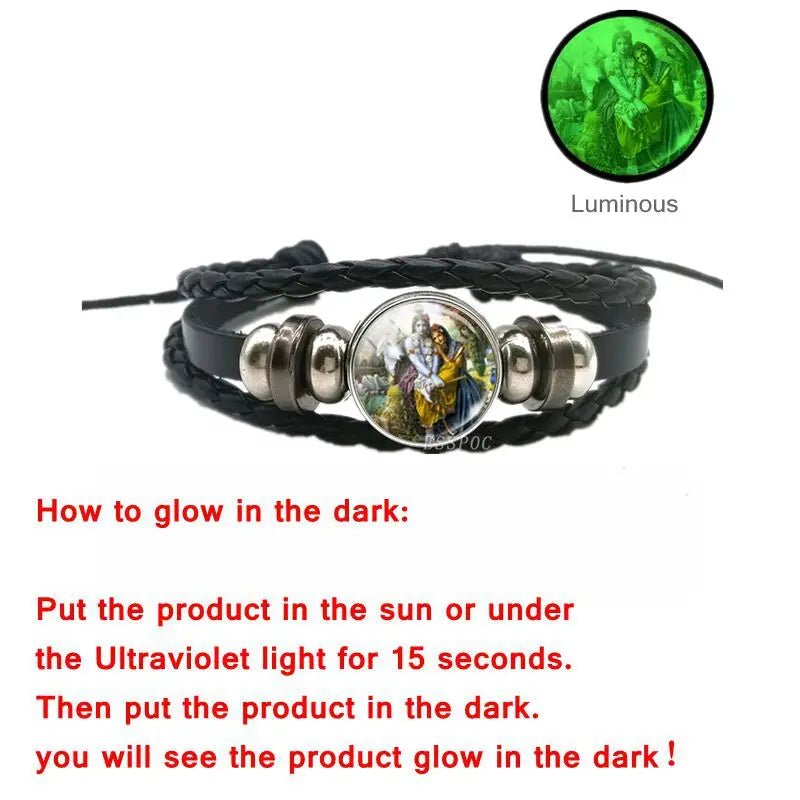 Hindu Gods And Goddesses 'Glow-In-The-Dark' Amulet Bracelets SELECTION - ALOE WINGS STORE