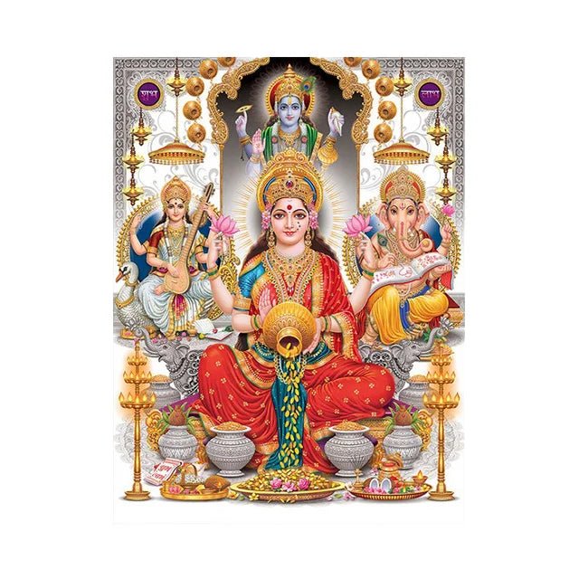 Hindu Gods And Goddesses Wall Hanging SELECTION - ALOE WINGS STORE