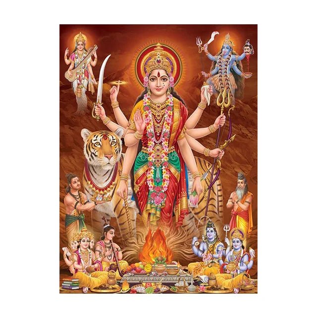 Hindu Gods And Goddesses Wall Hanging SELECTION - ALOE WINGS STORE