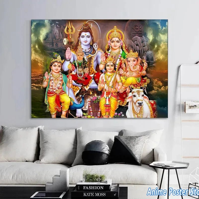 Hindu Gods/Goddesses, Lord Shiva/Mahadev Wall Hangings SELECTION - ALOE WINGS STORE