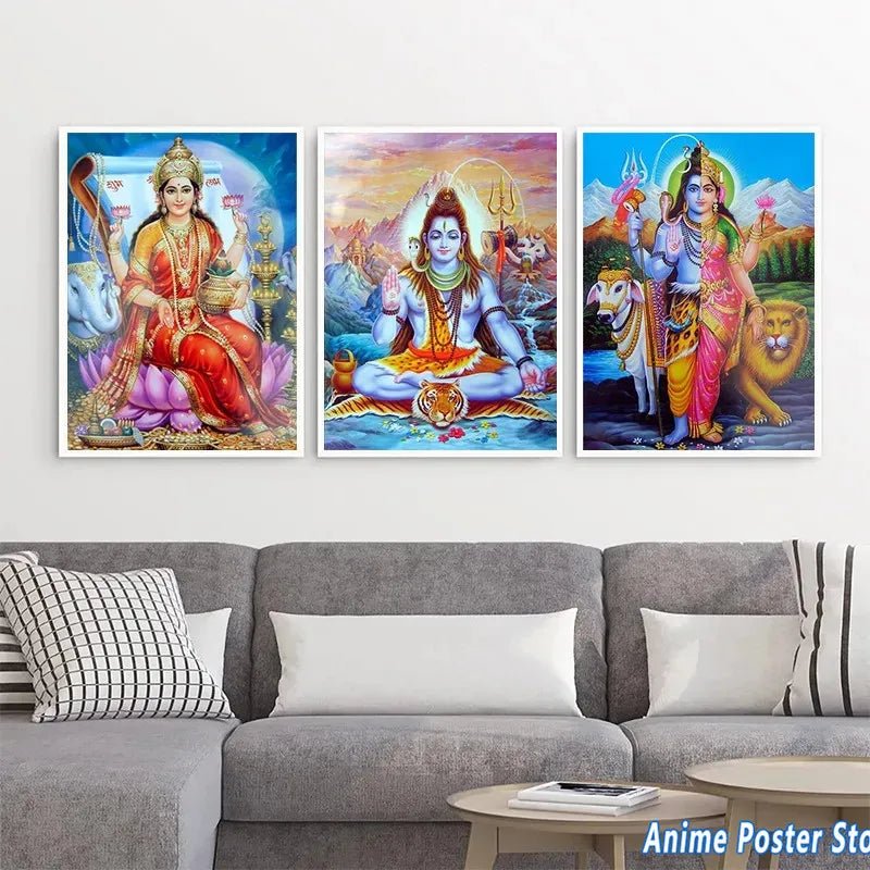 Hindu Gods/Goddesses, Lord Shiva/Mahadev Wall Hangings SELECTION - ALOE WINGS STORE