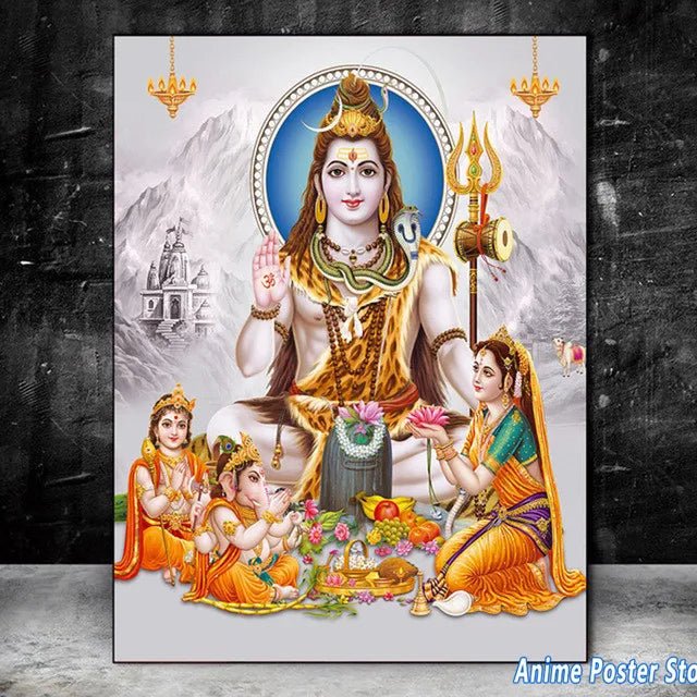 Hindu Gods/Goddesses, Lord Shiva/Mahadev Wall Hangings SELECTION - ALOE WINGS STORE