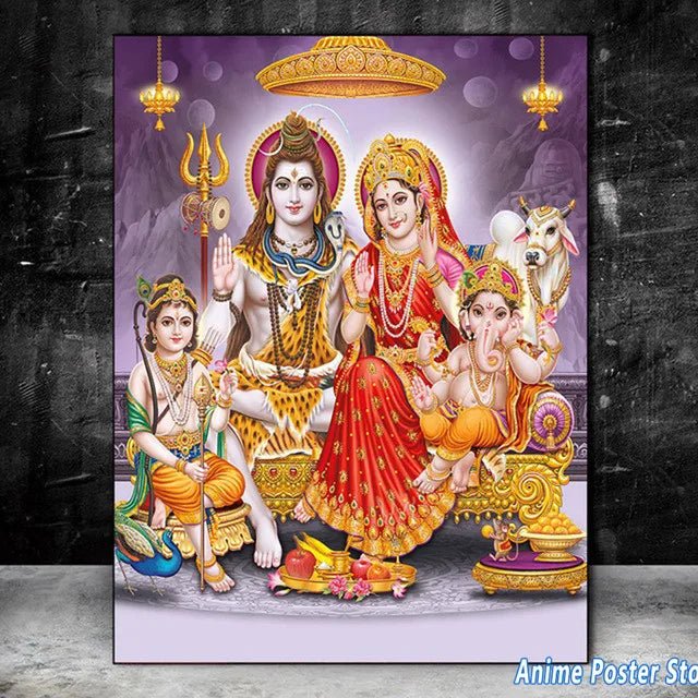 Hindu Gods/Goddesses, Lord Shiva/Mahadev Wall Hangings SELECTION - ALOE WINGS STORE