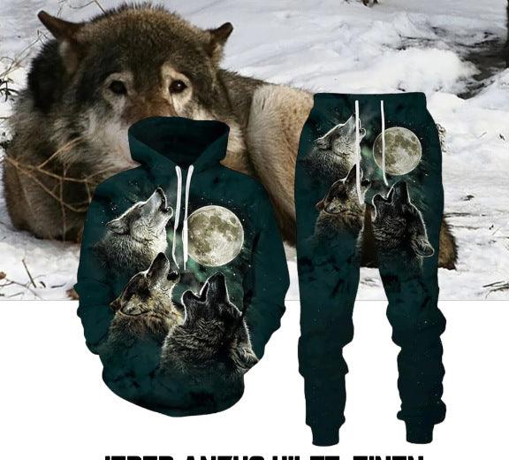 Howling at the Moon: Wolf & Nature Inspired Tracksuits - ALOE WINGS STORE