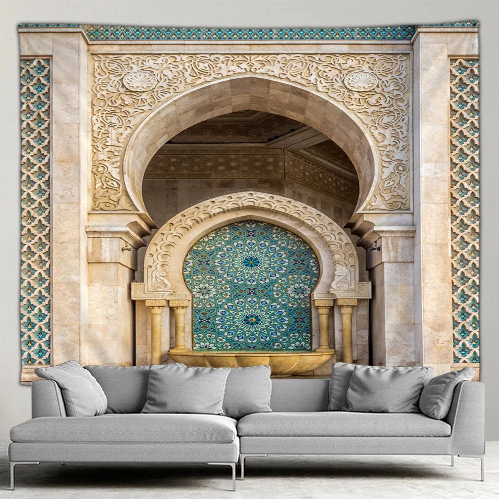 Islamic Architectural Wall Hanging Tapestry SELECTION - ALOE WINGS STORE