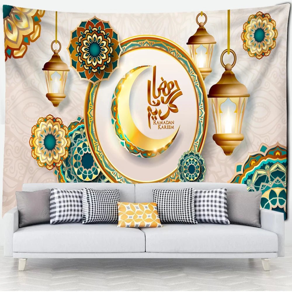 Islamic Ramadan Lantern Tapestry Wall Hanging SELECTION - ALOE WINGS STORE