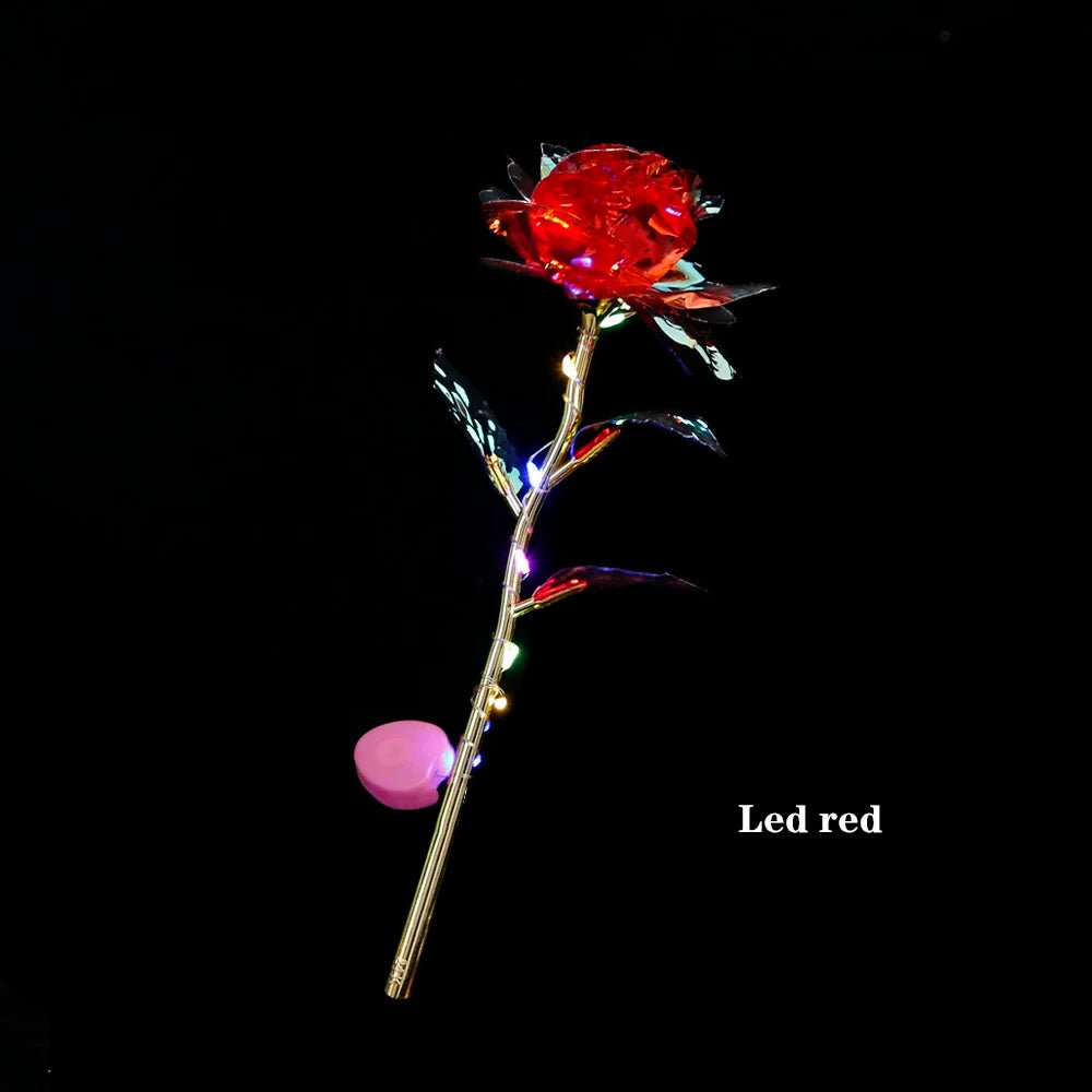 LED 24K Foil Plated Roses - ALOE WINGS STORE