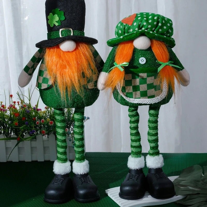 Long stretchable Fabric Irish Legs Gnomes with black boots-ALOE WINGS STORE