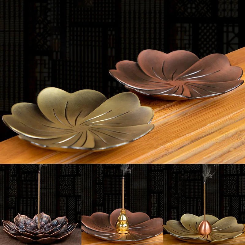 Lotus Rack Ash Catcher Incense Sticks Holder - ALOE WINGS STORE