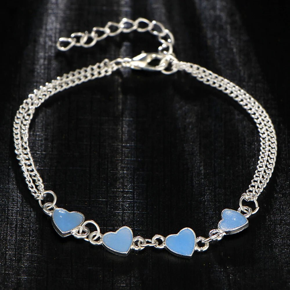 Luminous 'Glow In The Dark' Heart Fashion Love Loose Bracelet-ALOE WINGS STORE