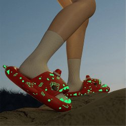 Luminous Glow In The Dark, Non-Slip, Waterproof Slides Footwear - For Outdoors & Indoors - ALOE WINGS STORE