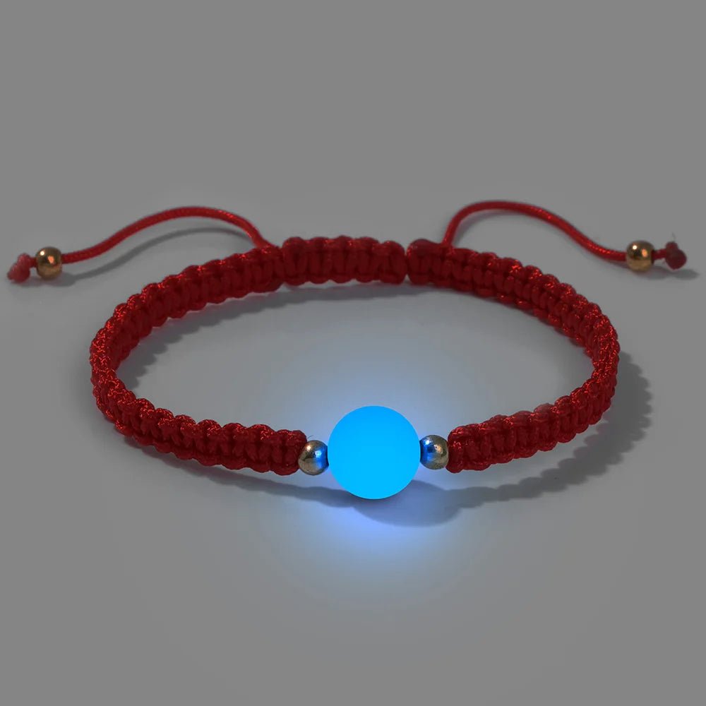 Luminous "Glow In The Dark' Stone Braided Bracelet - ALOE WINGS STORE