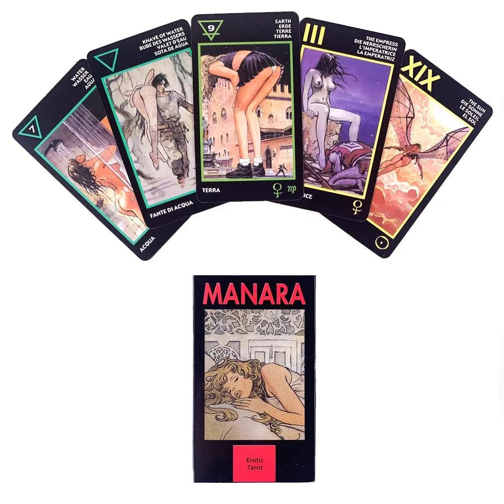 Manara Tarot Cards by Lo Scarabeo & Milo Manara  (Erotic Tarot Deck) - ALOE WINGS STORE