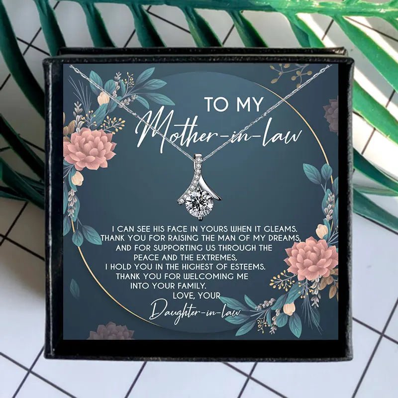 Mother in law Women Necklace Gift - ALOE WINGS STORE