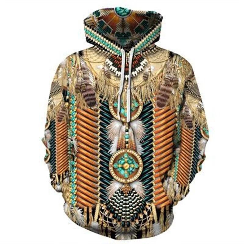 🐾Native Indian 3D Wolves Hoodies Pullover selection🐾 - ALOE WINGS STORE